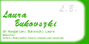 laura bukovszki business card